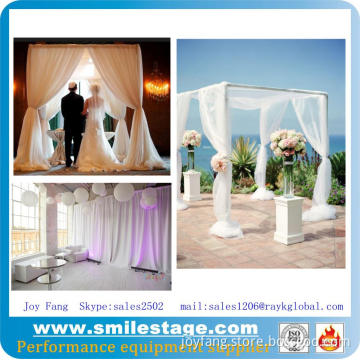 Square pipe and drape kits with backdrop for event